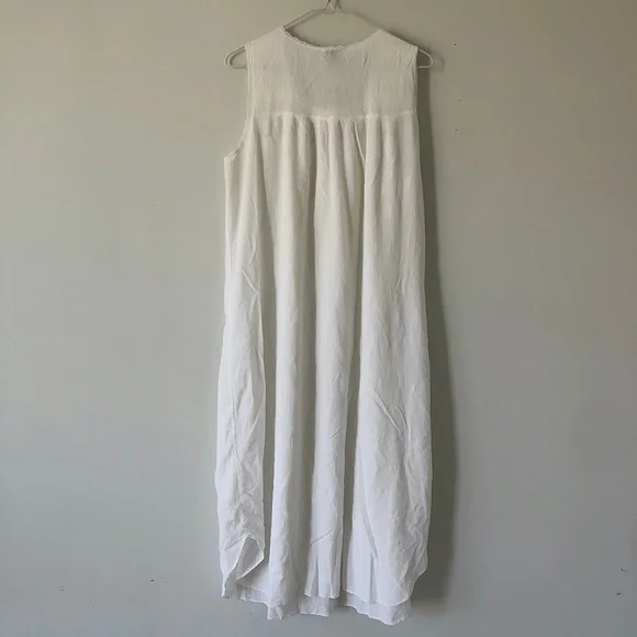 Vintage Cottagecore Prairie Nightgown Crochet Maxi Dress Sz S - Picture 2 of 4